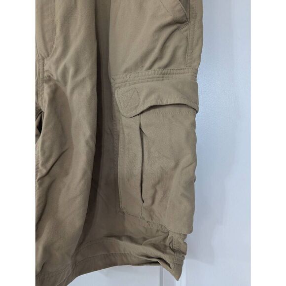 Duluth Cargo Shorts men's size 2XL tan khaki 11' inseam sturdy elastic - Picture 3 of 7